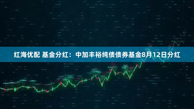 红海优配 基金分红：中加丰裕纯债债券基金8月12日分红